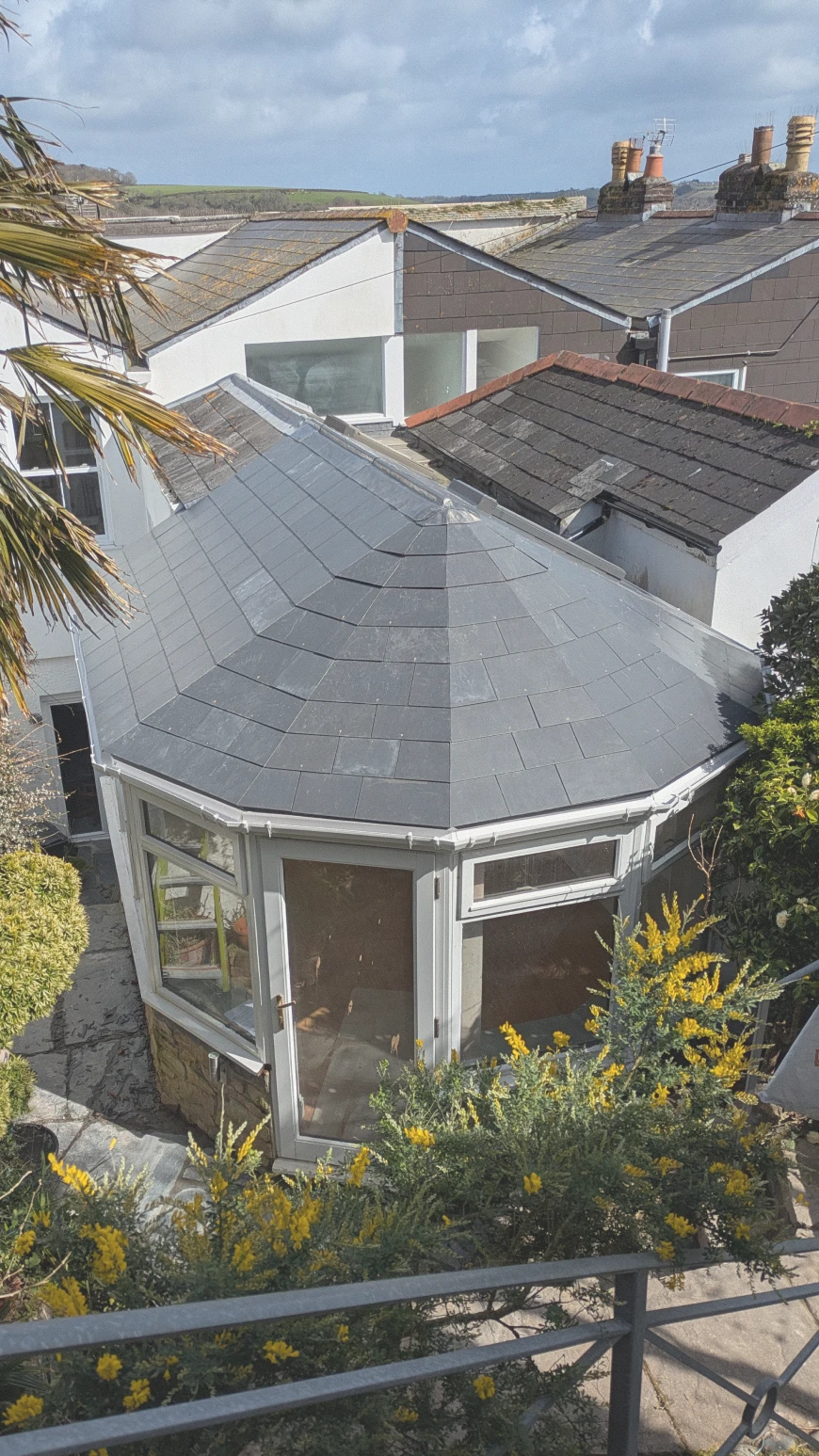 Conservatory roof structure in Falmouth, step 3